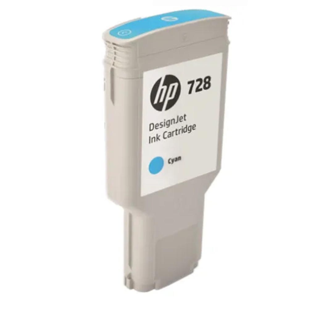 Cartucho Original De Tinta Hp 728 Cian, 300ml