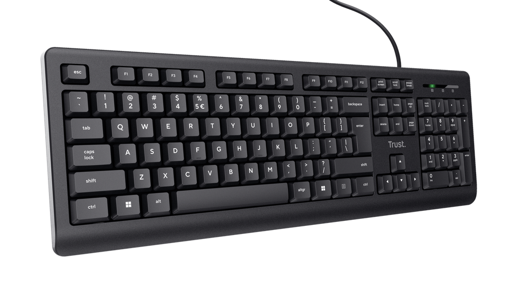 Teclado Original Alámbrico Trust Primo Negro