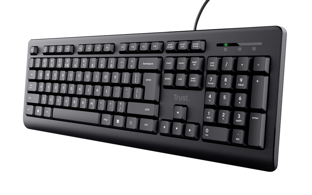 Teclado Original Alámbrico Trust Primo Negro