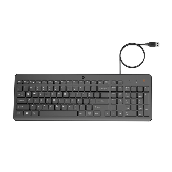 Teclado Original Alámbrico Hp 150 Negro