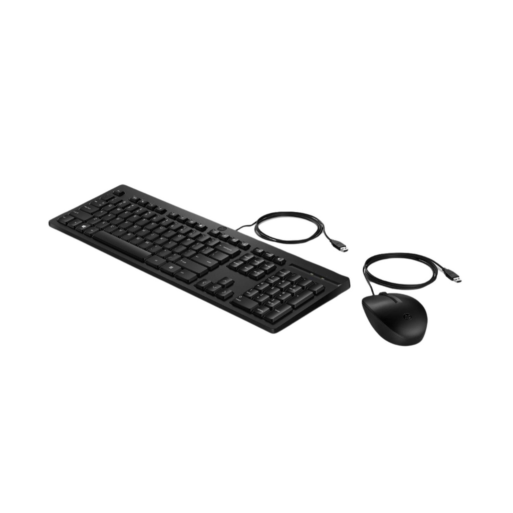 Combo Original Teclado y mouse Alambrico Hp 225 Negro