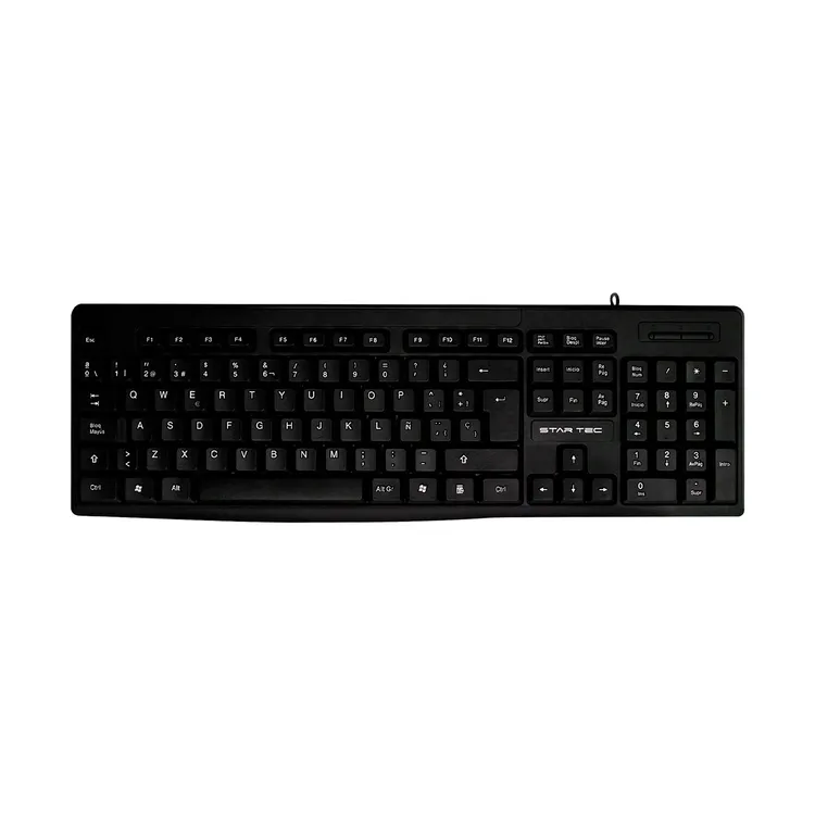 Teclado Alambrico Star Tec St-Kb-031 Negro