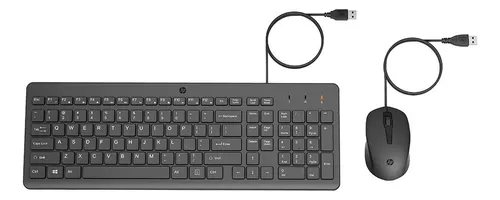 Combo Teclado y Mouse Hp Alámbrico 150 Negro