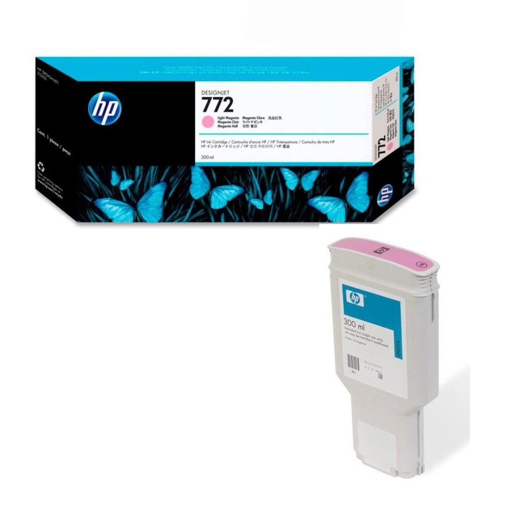 Cartucho Original De Tinta Hp 772 Magenta Claro, 700 Páginas, 300 ml