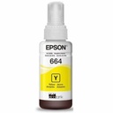 Botella Original De Tinta Epson 664 Amarillo, 7.500 Páginas, 70 ml