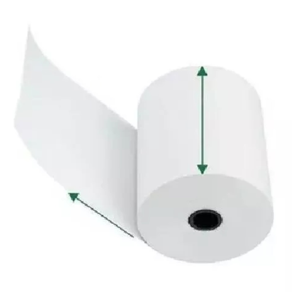 Rollo Papel Termico De 80Mm x 60Mts X 60 UND