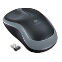 Mouse Logitech M185 Inalambrico Negro-Gris