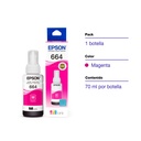Botella Original De Tinta Epson 664 Magenta, 7.500 Páginas, 70 ml
