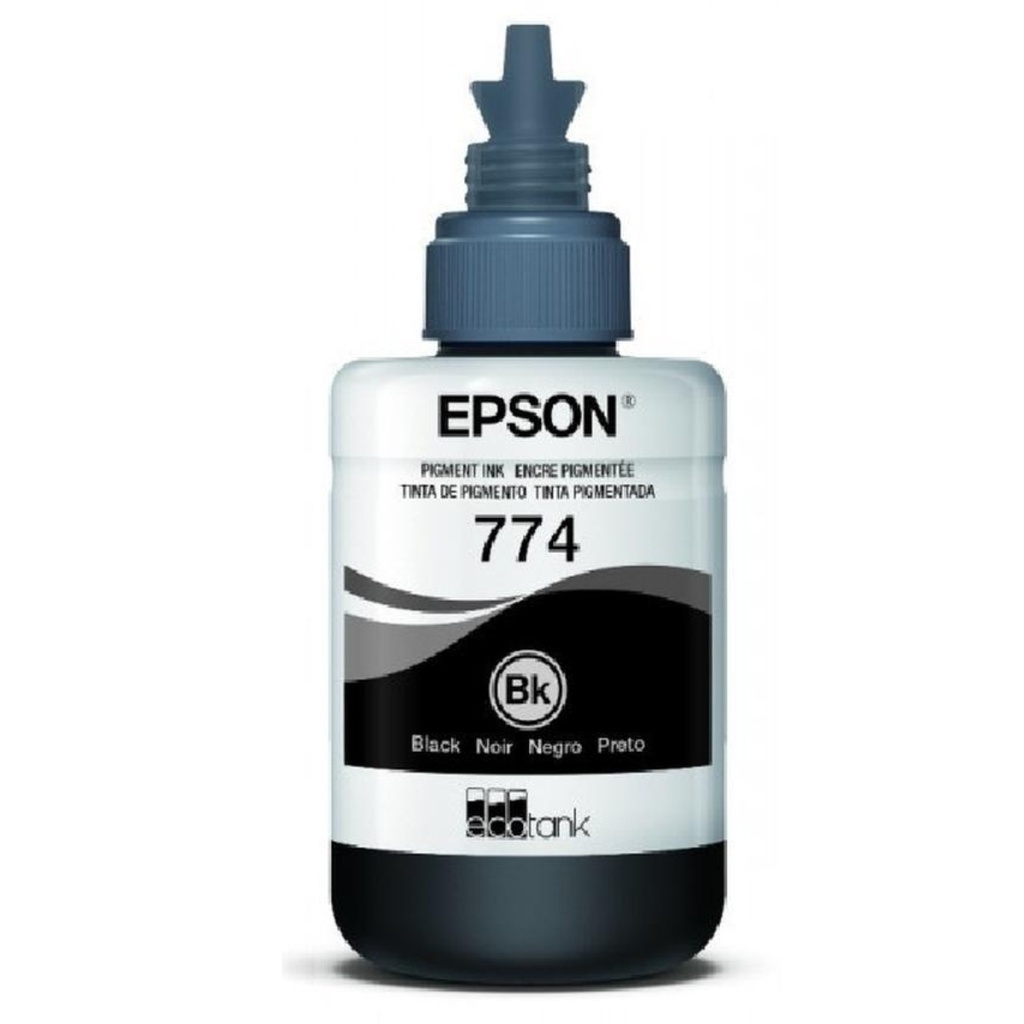 Botella Original De Tinta Epson T774 Negro, 6.000 Páginas