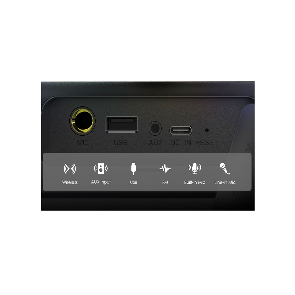 Additional Image for Parlante boom pop oraimo con luces rgb