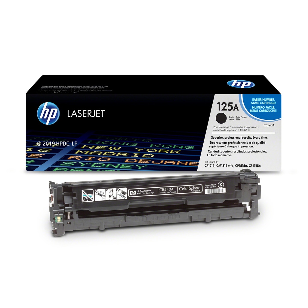 Cartucho Original De Tóner Hp 125A Negro, 2.200 Páginas,