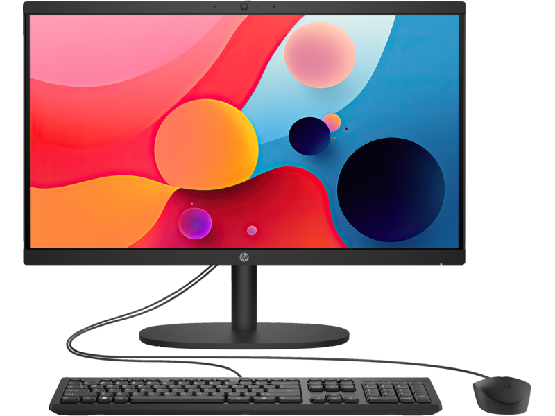 HP AIO 22-dg0011la INTEL PROCESSOR N100 (ALDER LAKE-N) RAM 8GB (1x8GB) DDR5 4800 NECC/SSD 256G 2280 PCIe NVMe Value/Non-Touch/21.5 FHD Antiglare VA/UMA/Jet Black no card reader - HD Camera/FREEDOS