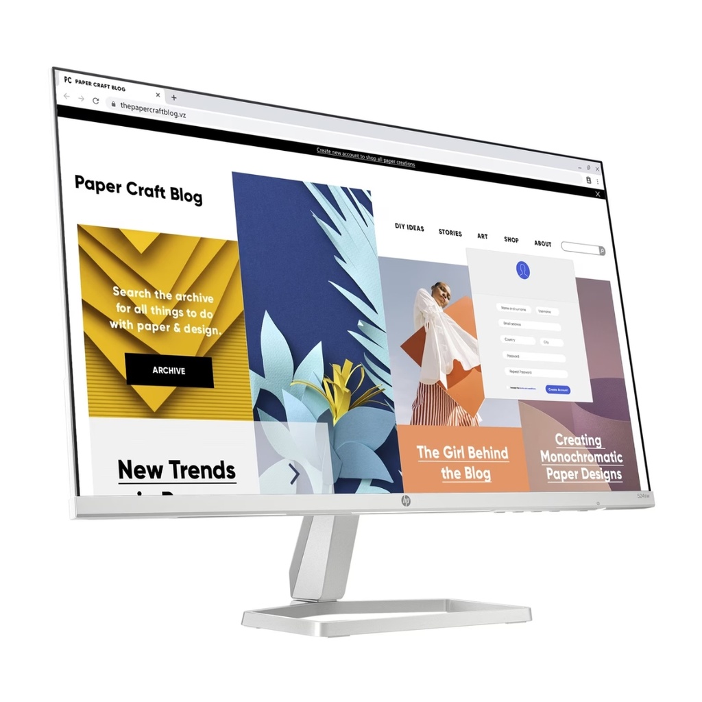 Monitor HP 524SF 23.8" FHD 94C21AA Blanco