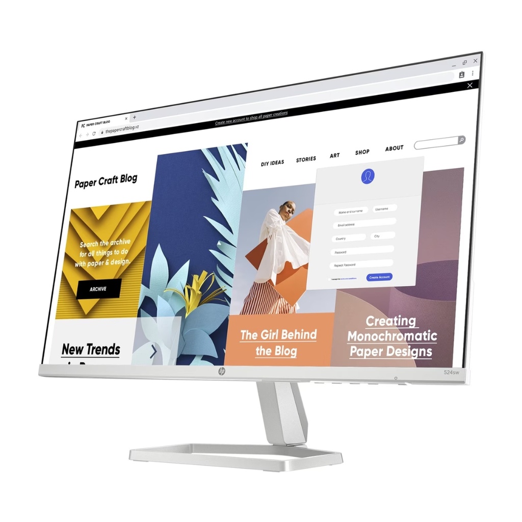 Monitor HP 524SF 23.8" FHD 94C21AA Blanco