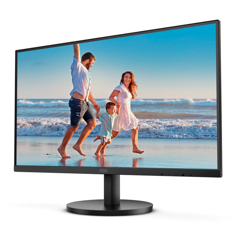 Additional Image for Monitor AOC LCD Profesional plano 23.8 IPS Full HD (1920 X 1080) / 100Hz / 4 ms / VGA / HDMI /Base Fija / Kensington Lock / Adaptive Sync.