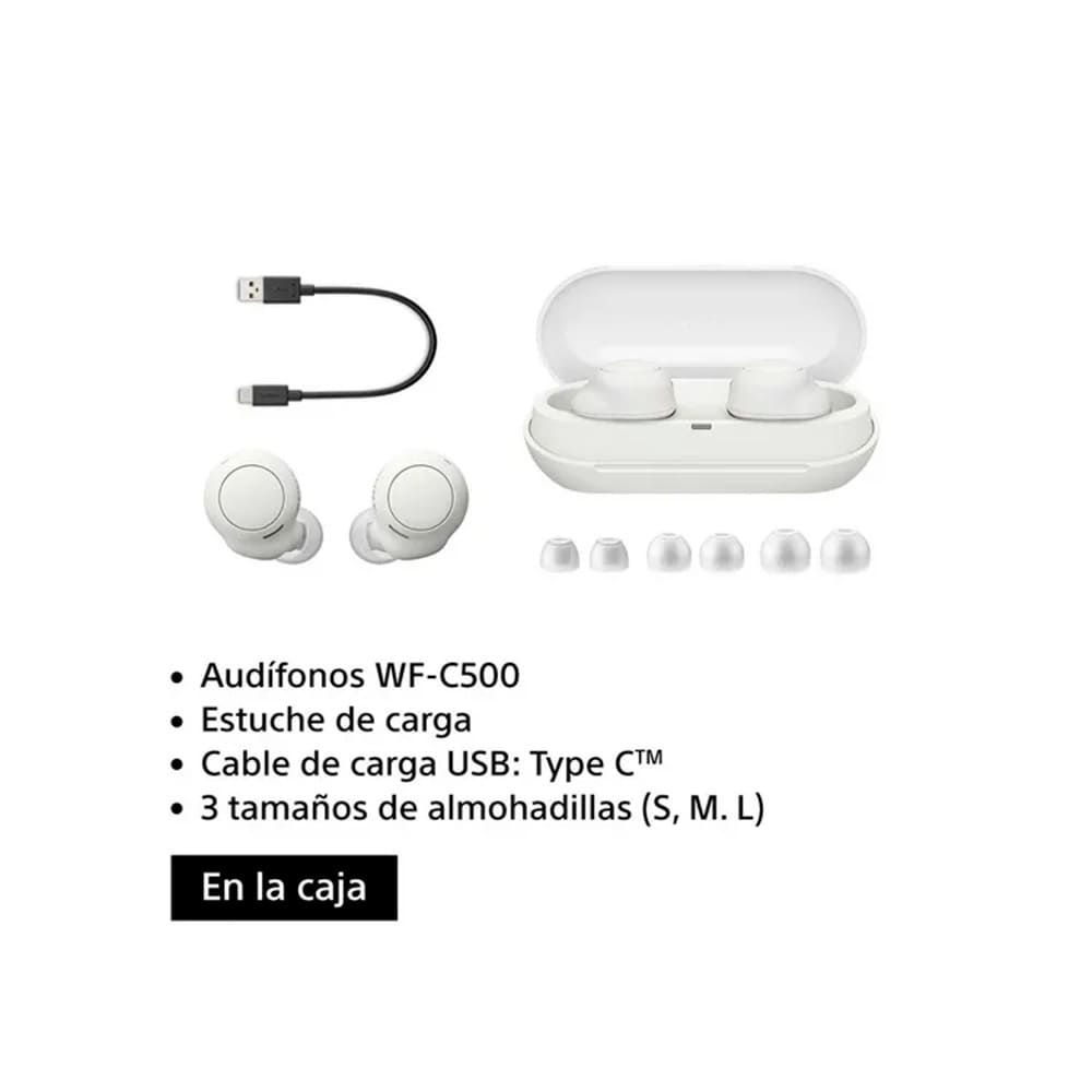 Additional Image for Audífonos True Wireless WF-C500 Blanco