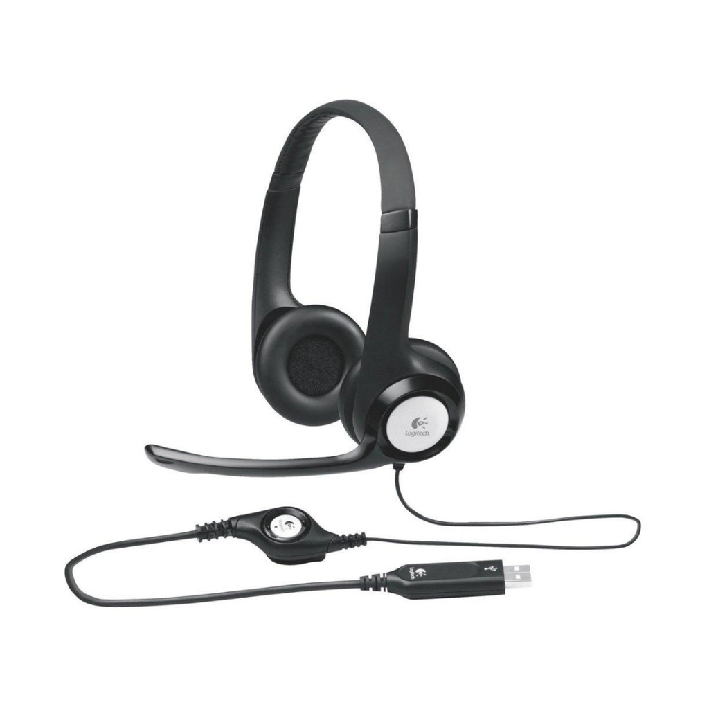 Diadema Logitech H390 Usb Estéreo Digital Color Negro 