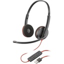 Auriculares estéreo USB-A Poly 3220 Negra