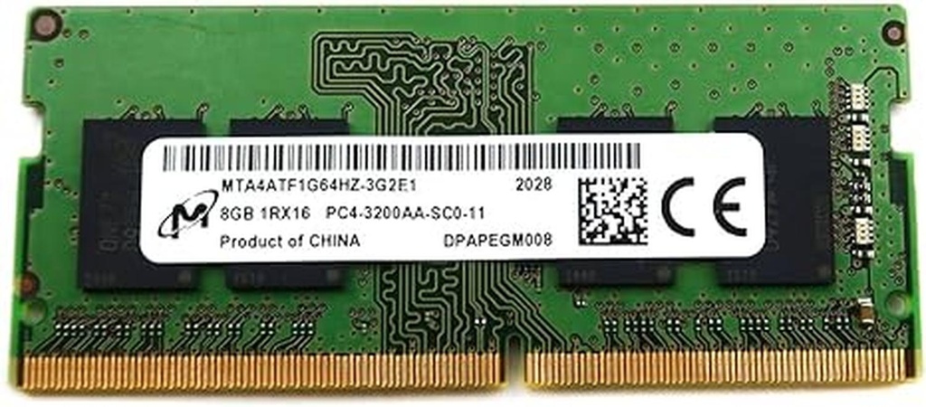 Memoria Micron DDR4 8GB Udimm MTA4ATF1G64AZ-3G2E1
