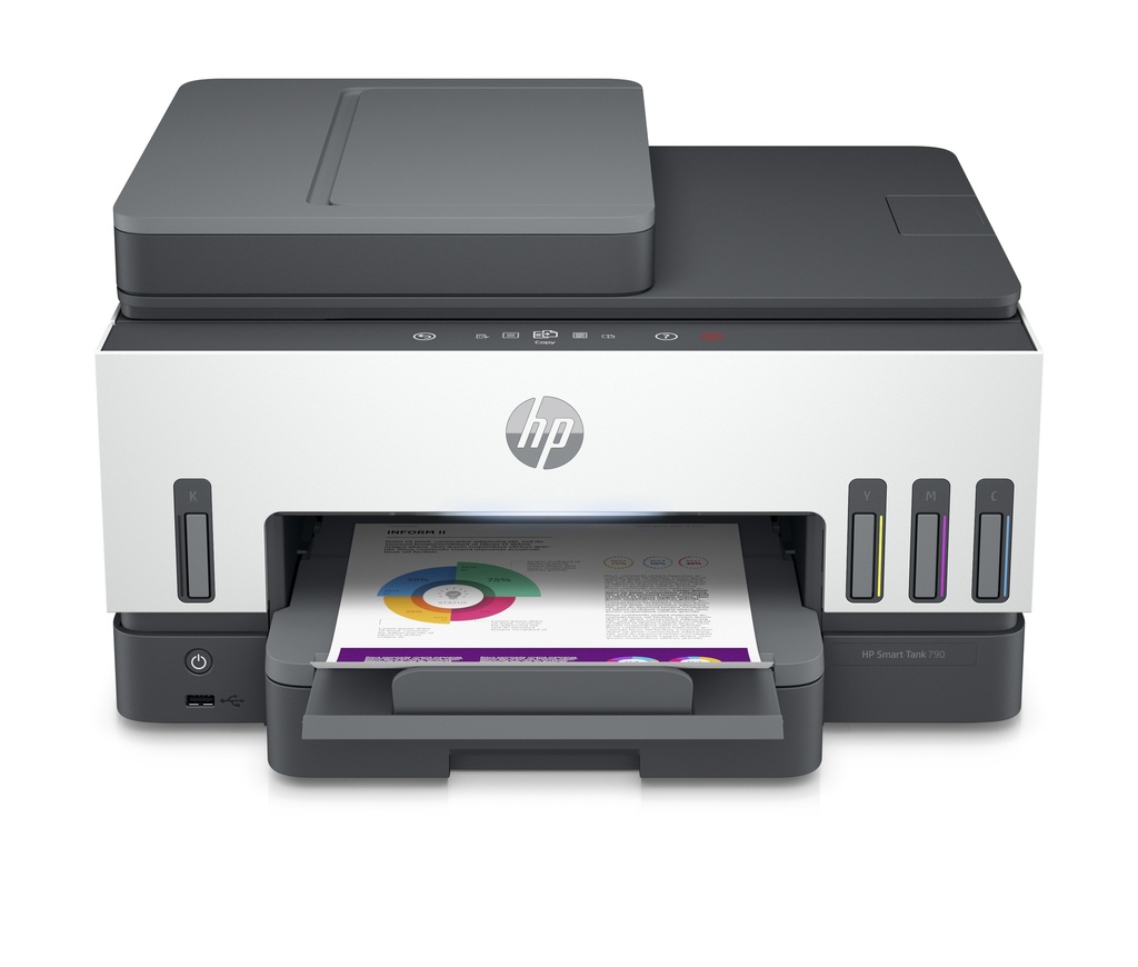 Impresora HP Multifuncional Smart Tank 790 wifi Blanca