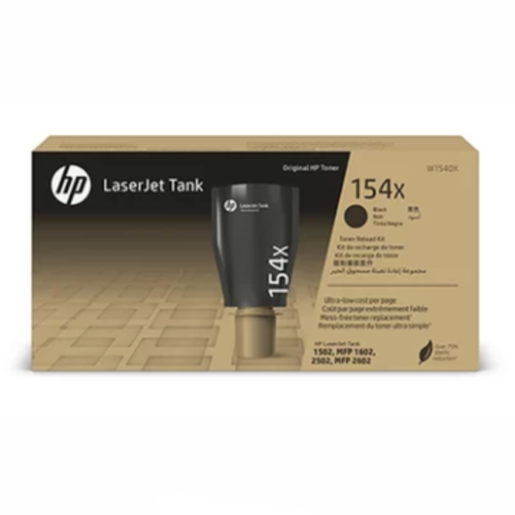 Cartucho Original De Tóner De Tanque Hp 154X Alto Rendimiento Negro, 5.000 Páginas