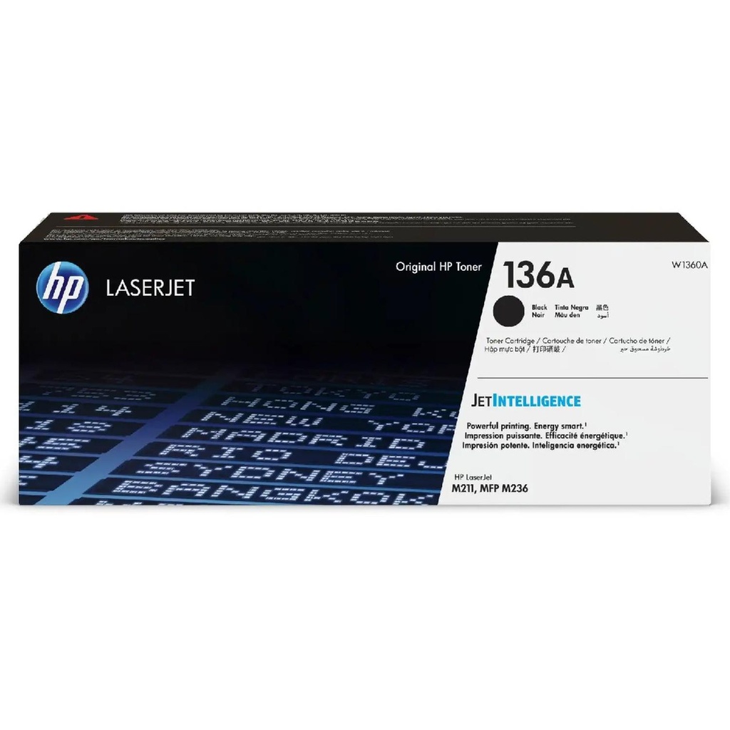 Cartucho Original De Tóner HP 136A Negro 1.150 págs  