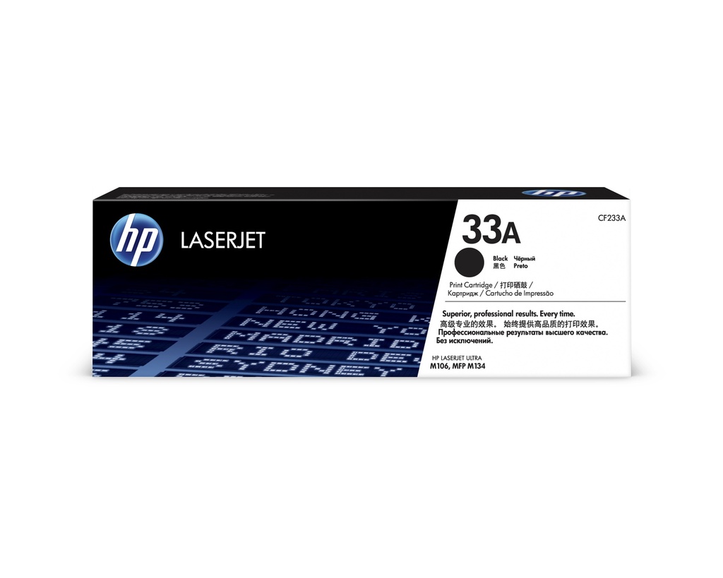 Cartucho Original De Tóner Hp 33A Negro, 2.300 Páginas