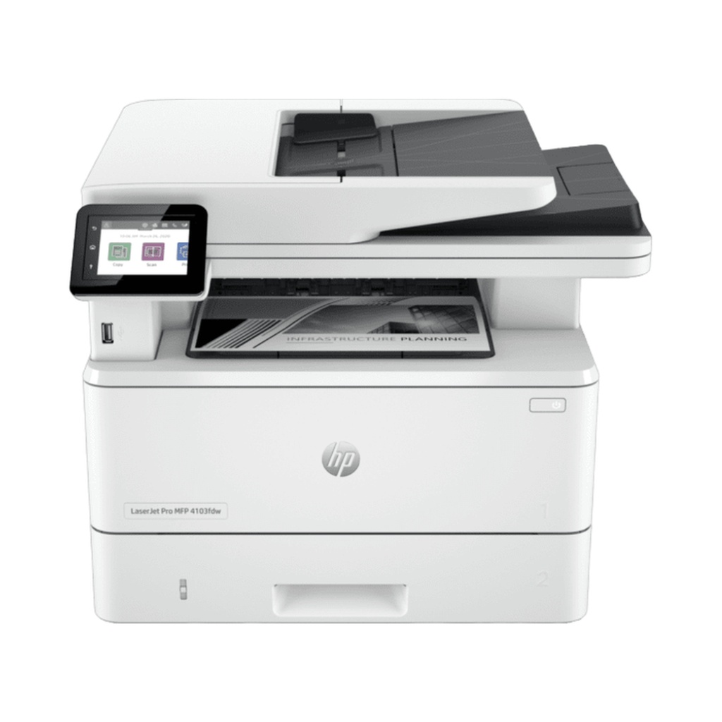 Impresora HP Multifuncional LaserJet Pro MFP 4103fdw Blanca