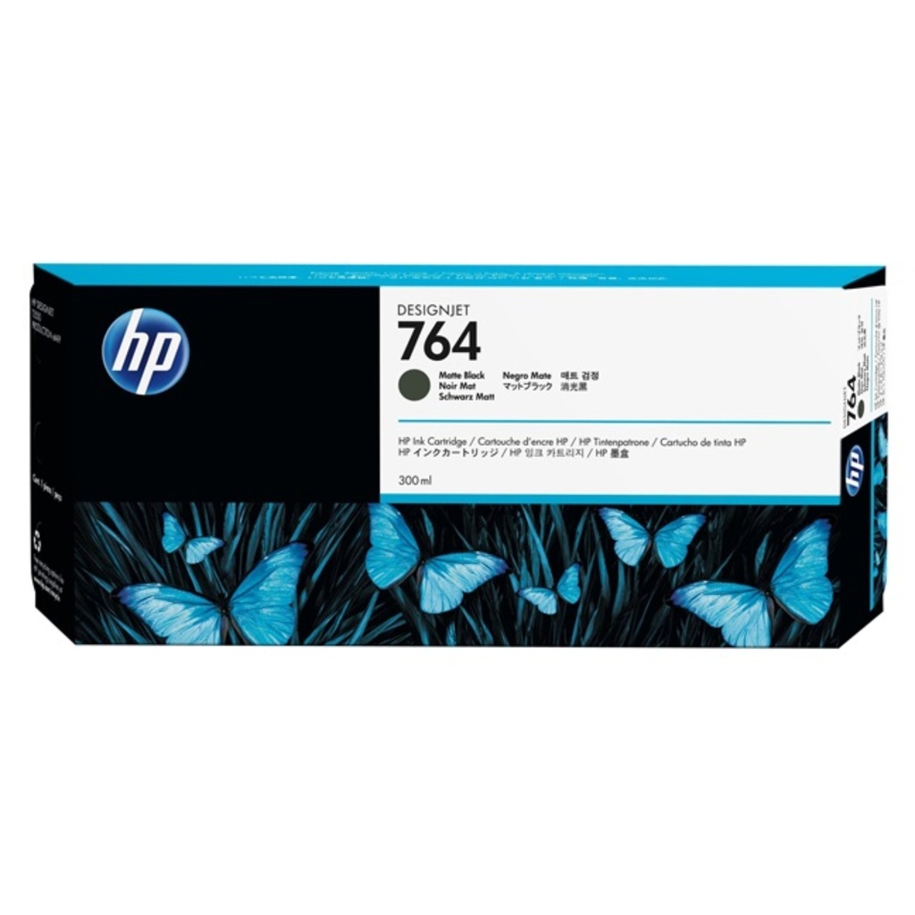 Cartucho Original De Tinta HP 764 Negro Mate Serie T3500ps 300ml