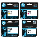 Kit De Cartuchos De Tinta Hp 938 Colores Amarrillo, Cian, Magenta Y Negro 