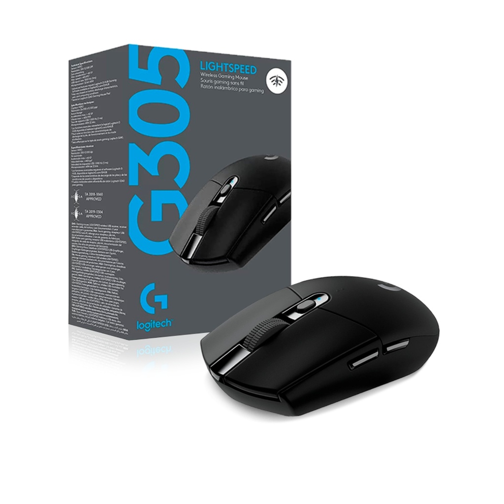 Mouse Logitech Gamer Inalámbrico G305 Lighspeed Negro