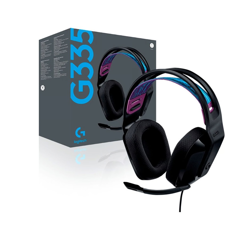 Diadema Logitech G335 Wired Gaming Negra