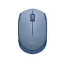 Mouse Inalámbrico Logitech Gris Azulado M170 Cómodo y Portátil