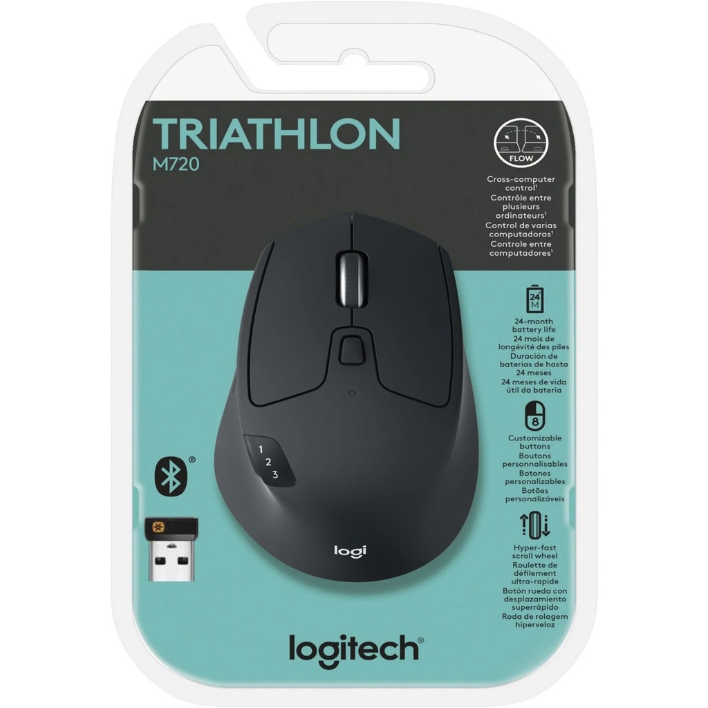 Mouse Inalámbrico Logitech Triathlon M720- SAMR