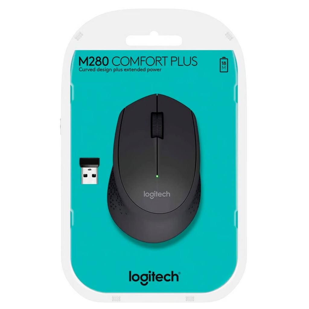 Mouse Inalámbrico Logitech M280/LAT- - Negro
