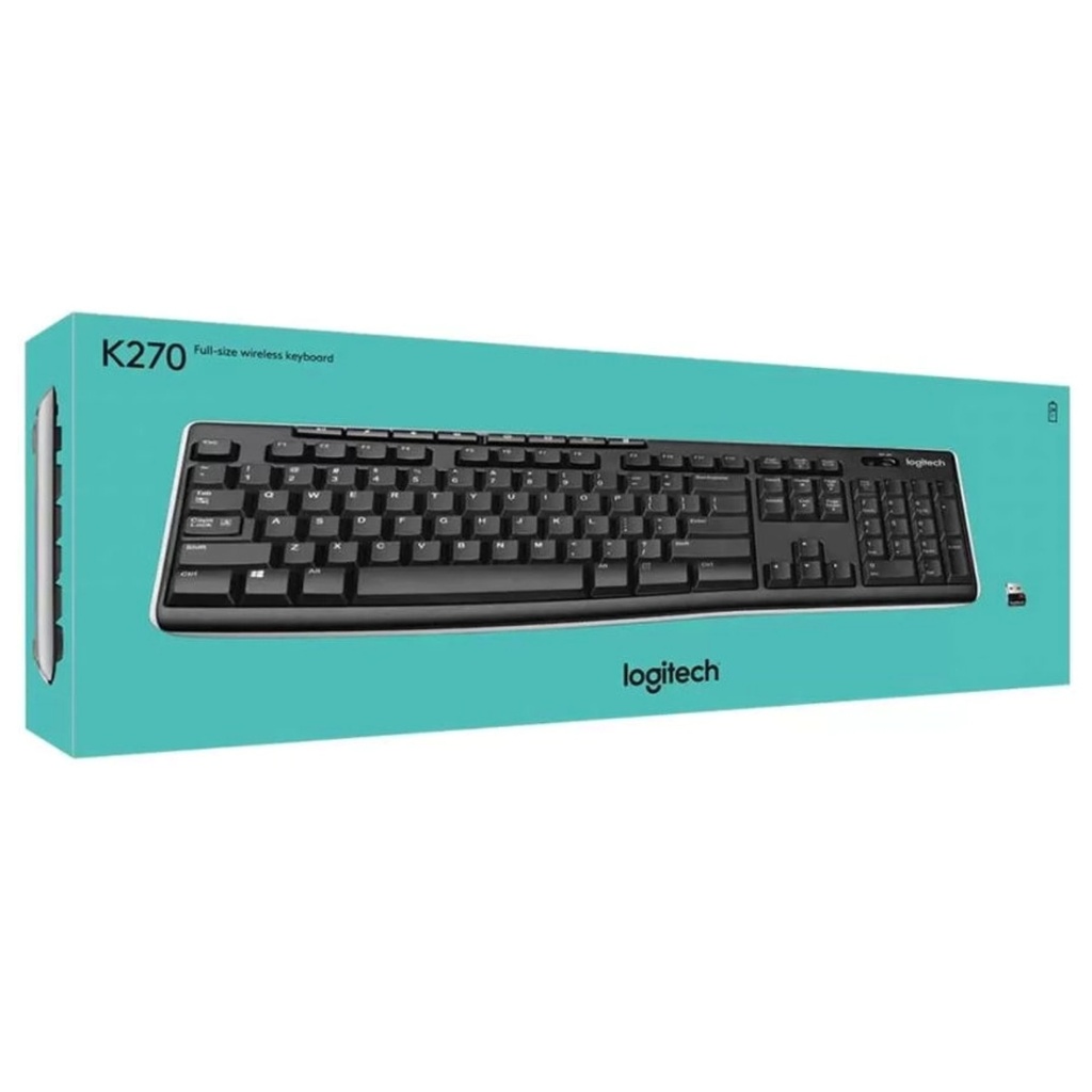 Teclado Inalámbrico Logitech K270-  Negro