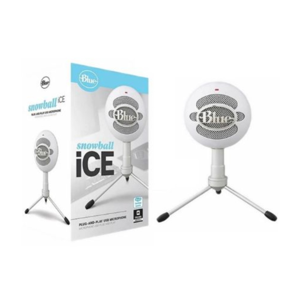 MICRÓFONO BLUE SNOWBALL ICE USB LOGITECH BLANCO