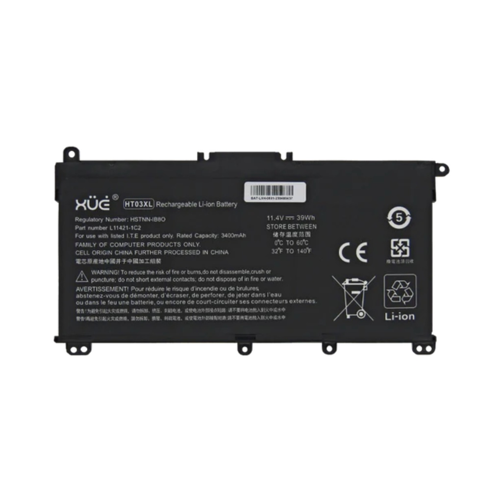 Batería XUE Para Portátil HP 240-G7 250-G7 11.4V 3400mAh 39W CI5-8