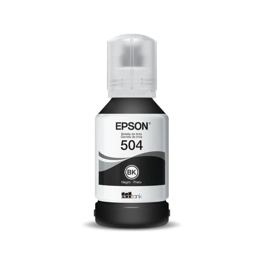 Botella de Tinta Epson 504 Negro Original 504120-AL 120ml 7500pág