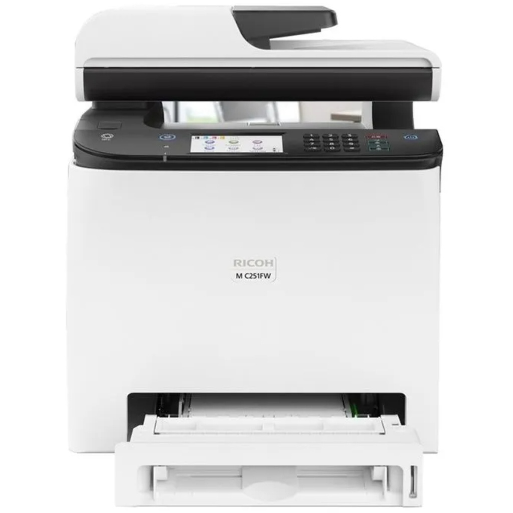 Impresora Multifuncional RICOH M C251FW A Blanca + Tóner