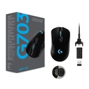 Mouse Inalámbrico G703 LIGHTSPEED  Gaming Negro