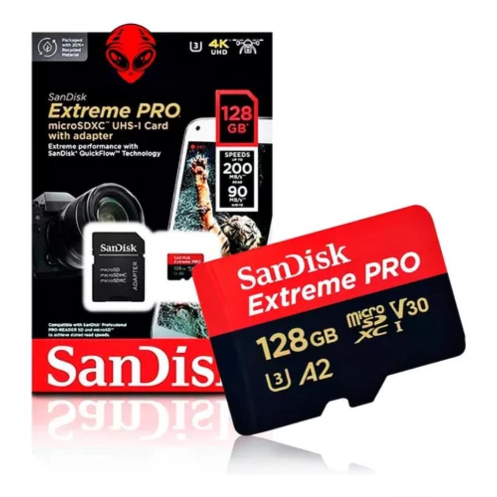 Memoria Micro SDxc Sandisk Extreme Pro Uhs-I 128Gb/200Mb/S