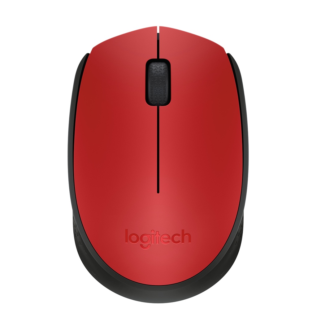 Mouse Inalámbrico Logitech M170 Rojo con Conexión USB
