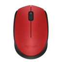 Mouse Inalámbrico Logitech M170 Rojo con Conexión USB