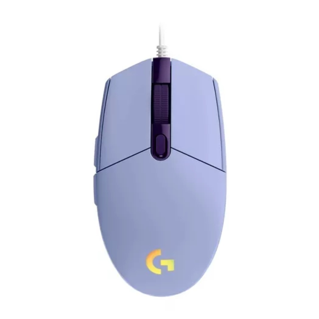 Mouse Gamer Logitech G203 Lightsync Lila con Iluminación Personalizada