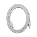 Cable XUE HDMI Plano 4K 2160P V2.0 3M ARC 18Gbps 19+1 - Blanco