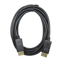 Convertidor XUE Displayport A Displayport 3M V1.2 4K/60HZ AWG30 Full Copper - Negro