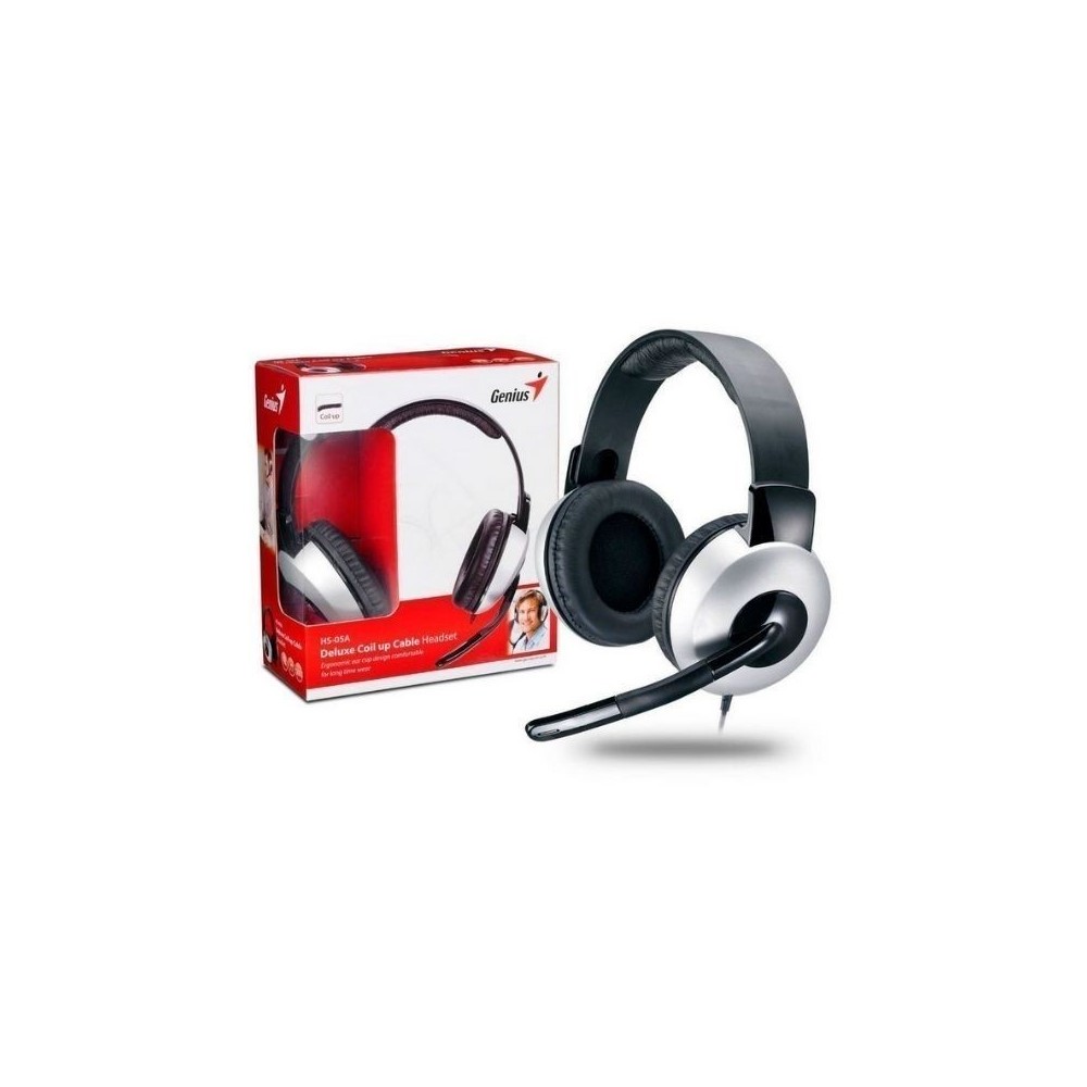 Audífono Diadema Genius HS-05a 2 Plug 3.5mm Negro