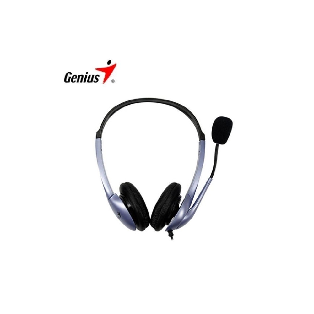 Audífono Diadema Genius HS-04S 1 plug 3.5mm - Azul