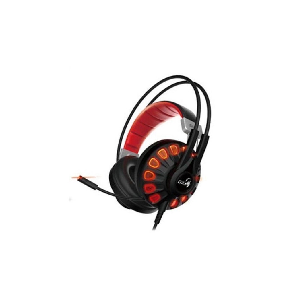 Audífono Diadema Gamer Genius HS-G680 USB Negro/Rojo